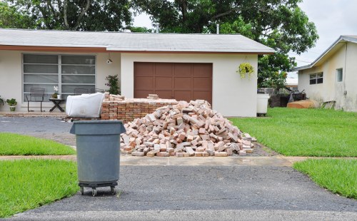 Futuristic concept of advanced builders waste clearance and sustainable practices